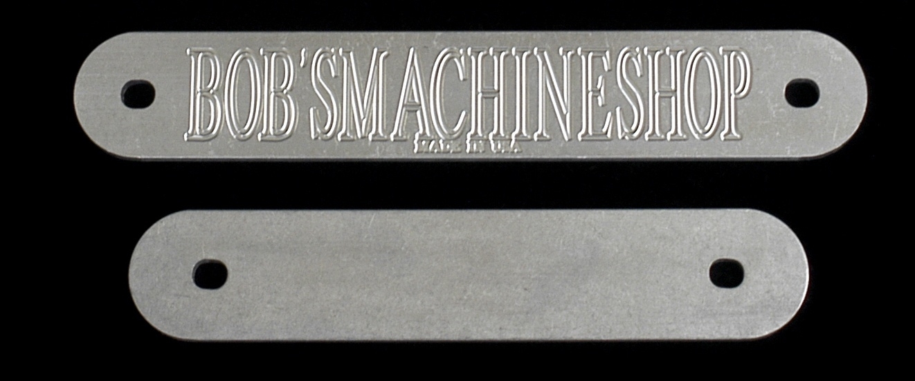 Bob´s Machine Transom backing plates, 2st (en lång och en kort)