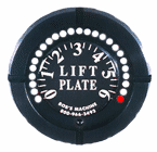Gauge (LED)-Black. Indikator för Jackplate, 6,5cm magnet