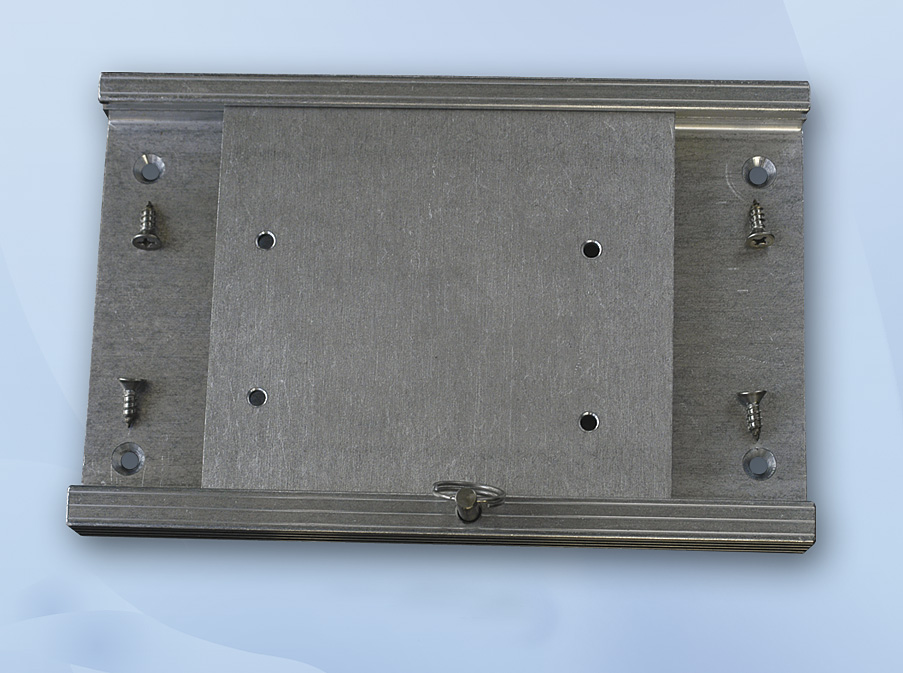 Justerbar platta för fotgas