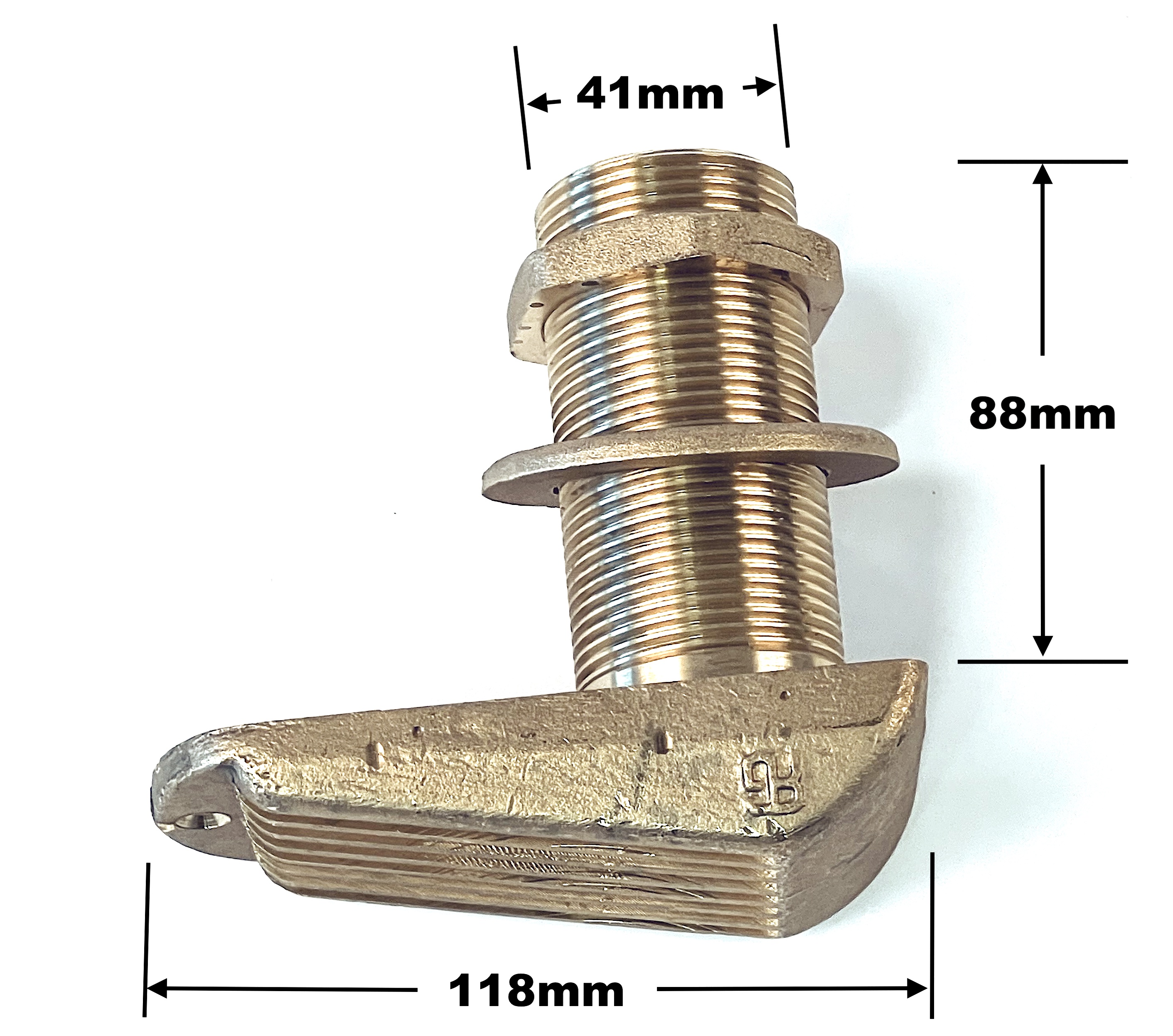 Skrovgenomföring / vattenintag 42 mm anslutning