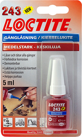 Loctite gänglåsning 243 Medel