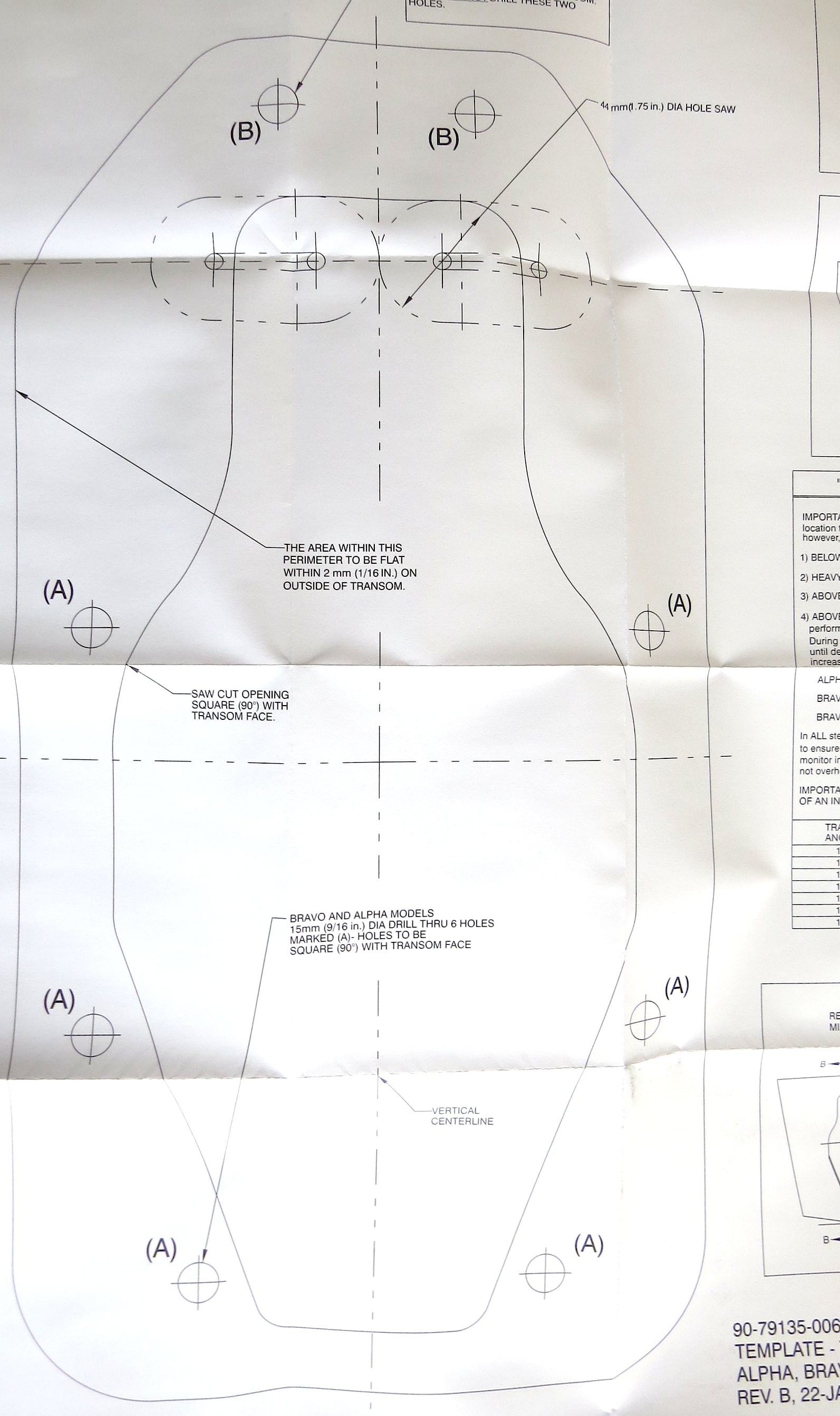 Borrmall Mercruiser Bravo/Alpha