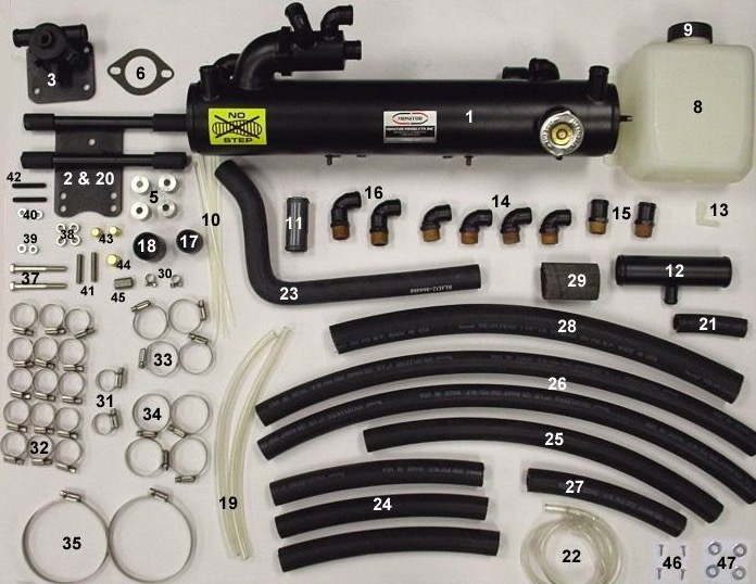 Helsystem för Mercruiser V6/V8 4,3L, 5,0/5,7L