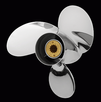 3-bl Rostfri båtpropeller stigning 15 tum