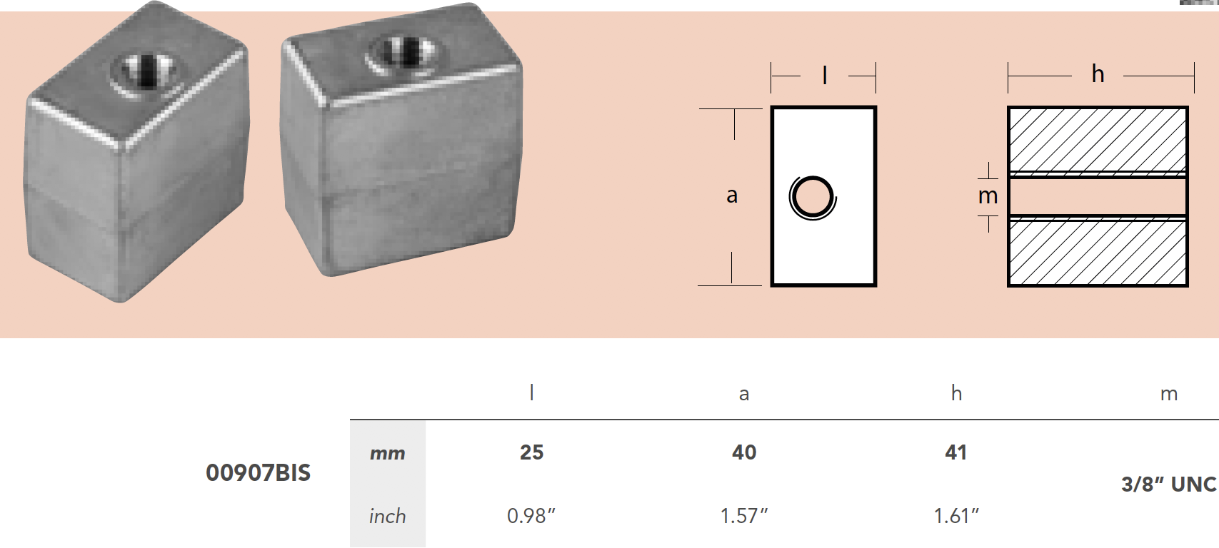 weld on anode 0,86kg