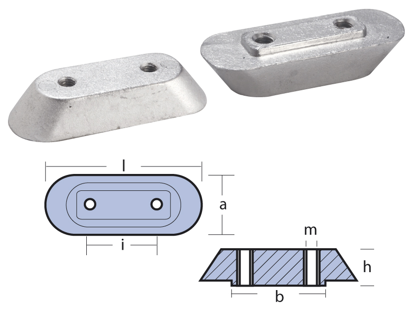 Anod för Honda 10-50 hk Aluminium