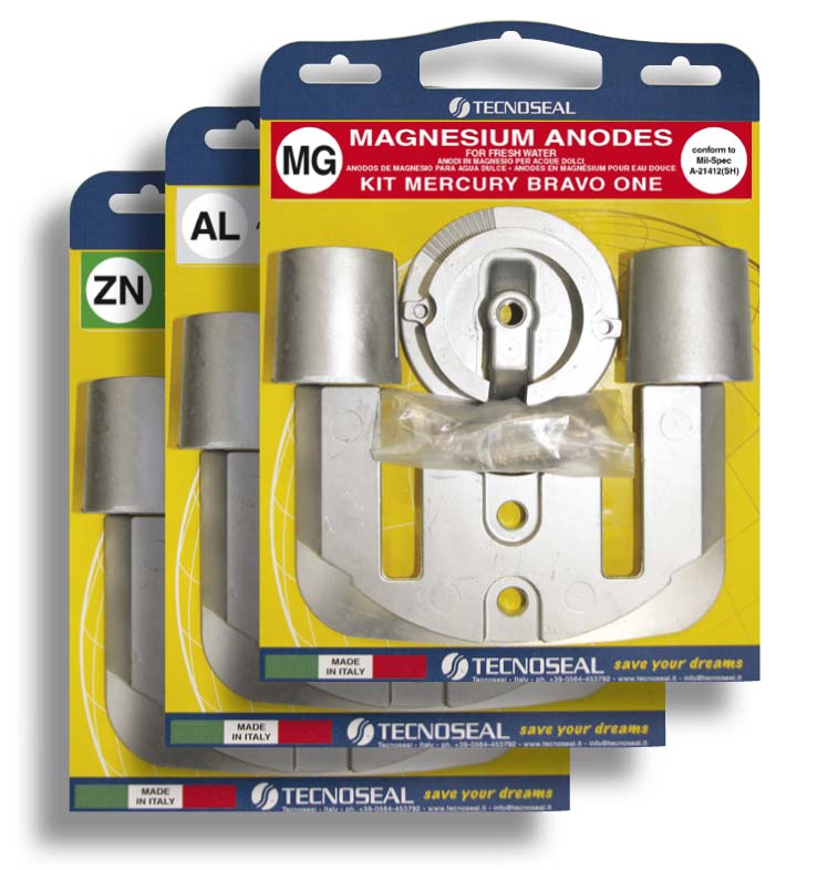 Mercruiser kit Bravo one in Aluminium with hardware (KITBRAVOIAL)