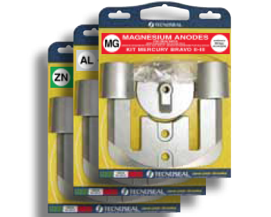 Mercruiser kit Bravo II-III in aluminium with hardware (KITBRAVOII-IIIA)