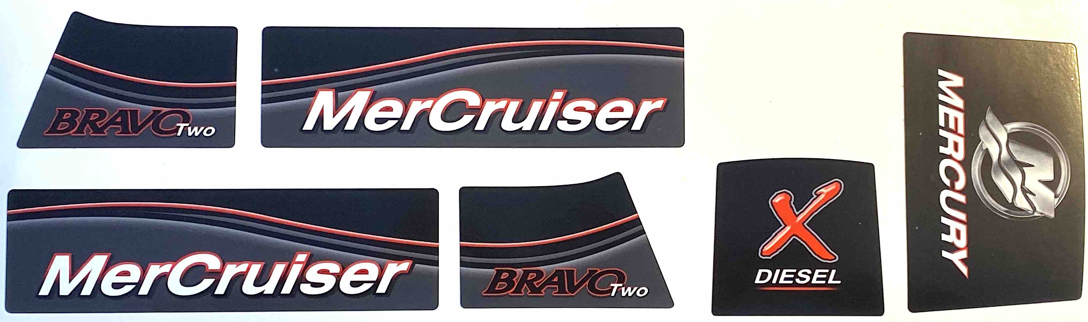 Dekalset för Mercruiser Bravo 2