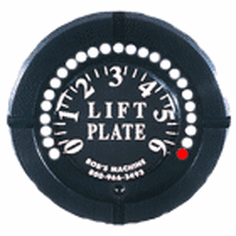 Gauge (LED)-Black. Indikator för Jackplate, 6,5cm magnet