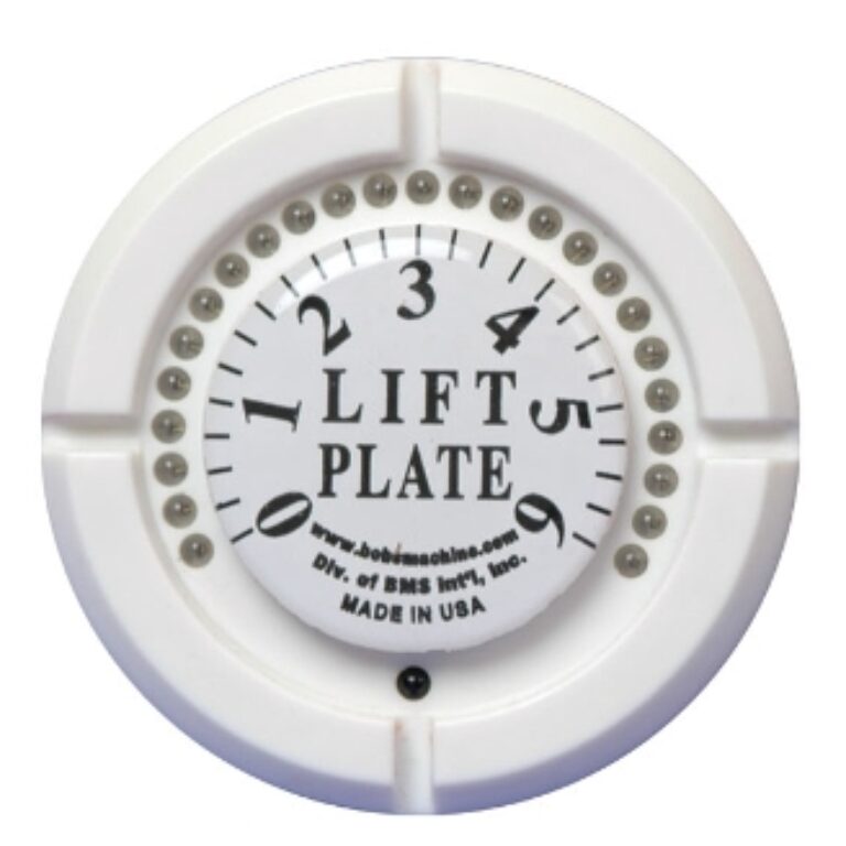Gauge (LED)-White. Indikator för Jackplate, 6,5cm magnet