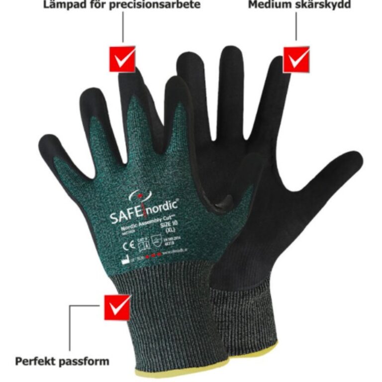Skärskyddshandske Nordic Assembly Cut Strl 10