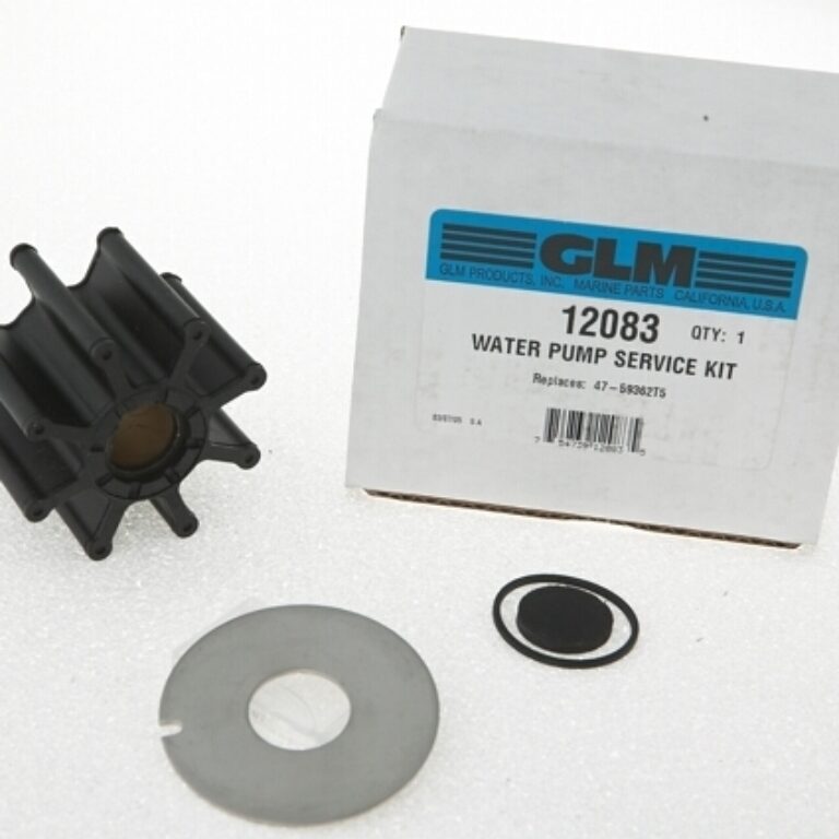 Impeller med packningar för pumphus i mässing.