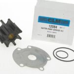 Impeller med packningar för pumphus i plast.