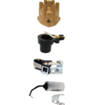 Fördelarlock, rotor, brytarspetsar och kondensator