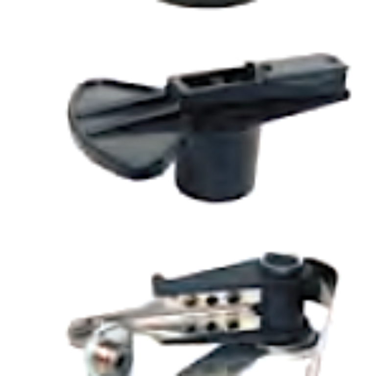 Fördelarlock, rotor, brytarspetsar och kondensator.