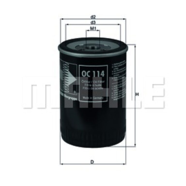 Oljefilter V8 för Mercruiser, Crusader, OMC