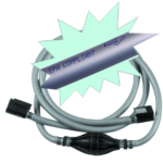 Komplett bränsleslang med blåsa och anslutning till Mercury, 2,44m