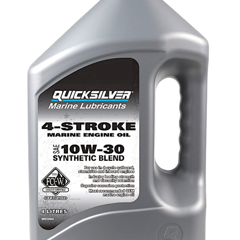 Motorolja, Quicksilver 10W30 Synthetic Blend Marine Oil. 4 liter.
