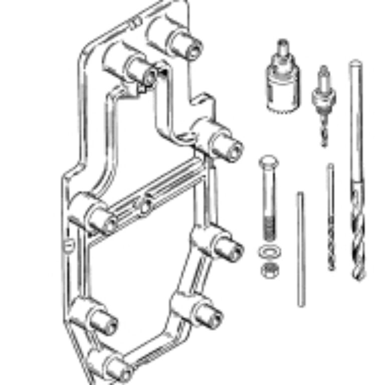 Borrfixtur Mercruiser, hål för sköld.