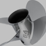 4-bl rostfri båtpropeller stigning 21 tum