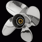 4-bl rostfri båtpropeller till Suzuki/Johnson