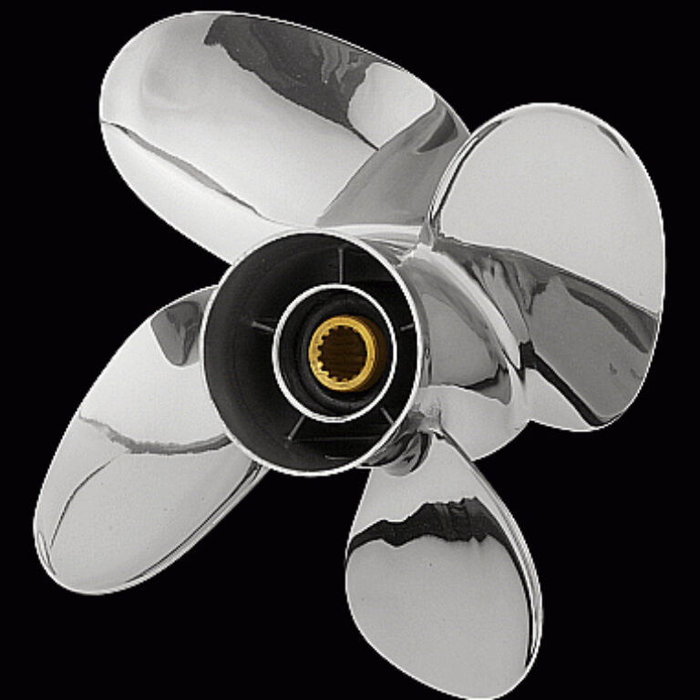 4-bl rostfri båtpropeller till Suzuki/Johnson