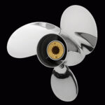 3-bl Rostfri båtpropeller stigning 15 tum