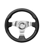 Riviera Ratt, VS11, Svart polyuretan med aluminiumekrar