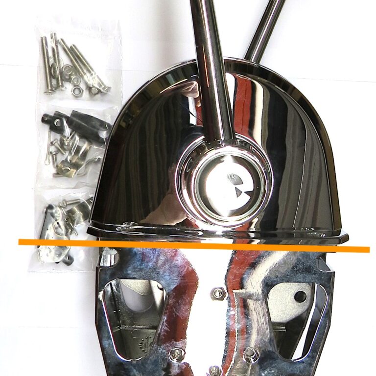 Riviera CM05 Tvåspaks toppmonterat reglage. Chrome.