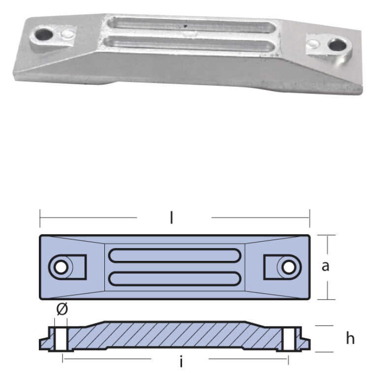 Anod för Honda 40/50 hk. Aluminium