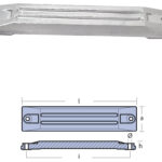 Anod för Honda 75/130/225 hk. Aluminium