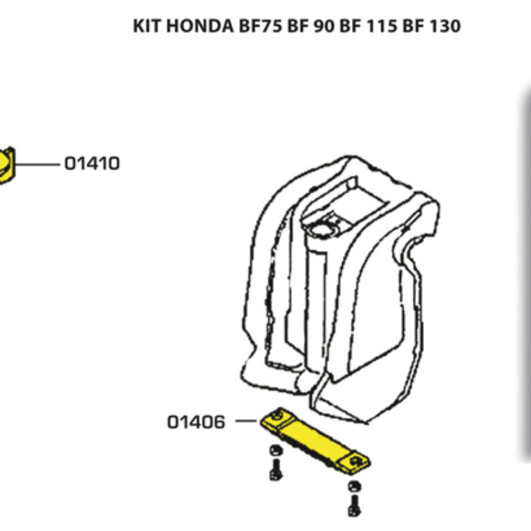Anodkit för Honda BF75, BF90, BF115, BF130 Aluminium